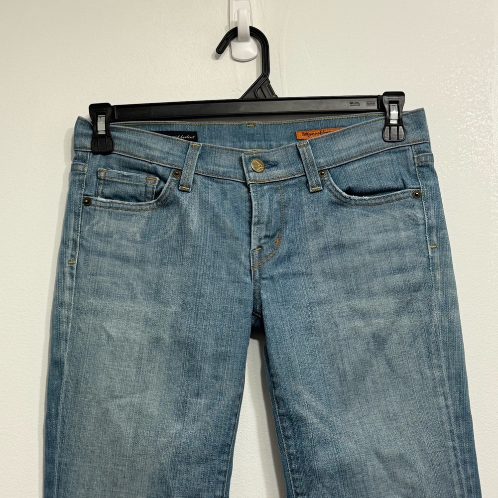 CITIZENS OF HUMANITY Kelly 001 Y2K Low Rise Flare Jeans 27x32 - Picture 5 of 10